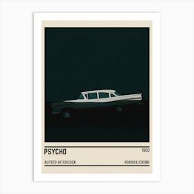 Psycho Car Movie Art Print