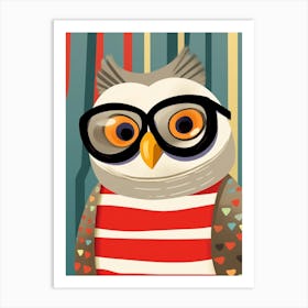 Little Owl 2 Wearing Sunglasses Art Print