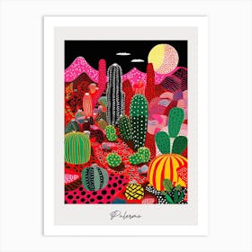 Poster Of Palermo, Italy, Illustration In The Style Of Pop Art 3 Art Print