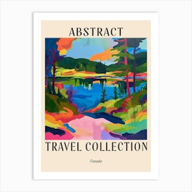 Abstract Travel Collection Poster Canada 4 Art Print