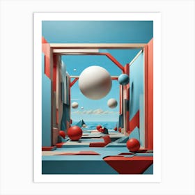 Spheres In Space Art Print