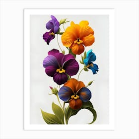 Pansies Art Print