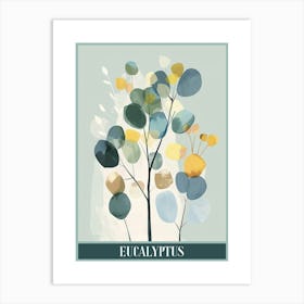 Eucalyptus Tree Illustration Flat 2 Poster Art Print