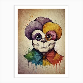 Clown Painting Art Print