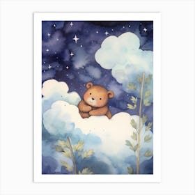Baby Woodchuck Sleeping In The Clouds Art Print