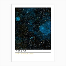 Cw Leo Wars And Hubble Telescope Art Print