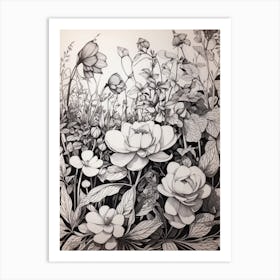 Garden Of Flowers Art Print