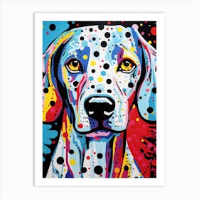 Pop Art Dotty Dog 2 Art Print