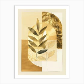 Gold Leaf Canvas Print 7 Art Print