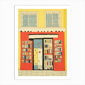 Malaga The Book Nook Pastel Colours 2 Art Print