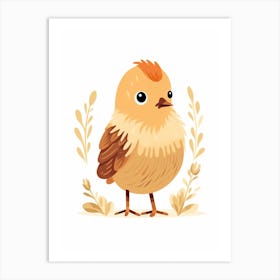 Baby Animal Illustration  Bird 10 Art Print