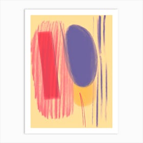Balance Pastel Colours Abstract 1 Art Print