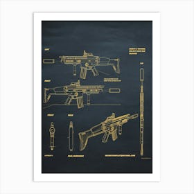 Scar L Gun Patten 1 Art Print