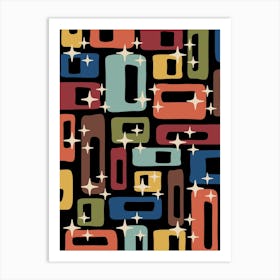 Mid Century Modern Abstraction 1 Art Print