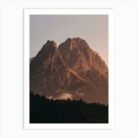 Zugspitze Sunset Art Print