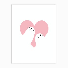 Heart Hug Kids Art Print