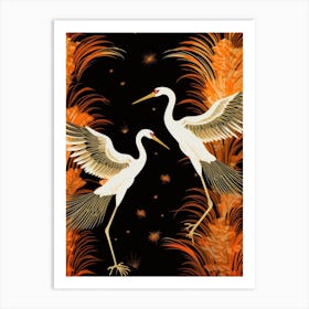 Chinese Cranes Art Print