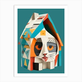 Cat House 1 Art Print