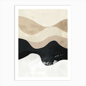 Earthly Shades Minimalist Style Art Print