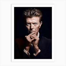 Color Photograph Of David Bowie 2 Art Print