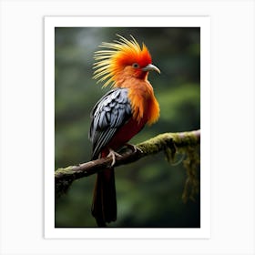 Wild Beauty: Andean Jungle Bird Wall Art Art Print