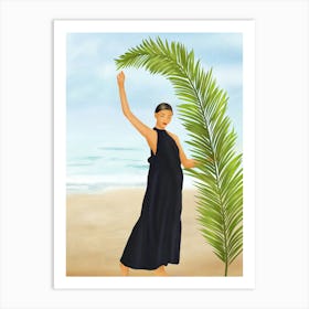 Palm Leaf Elegance Art Print