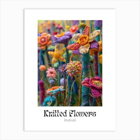 Knitted Flowers Daffodil  5 Art Print