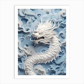 Dragon In The Clouds Art Print