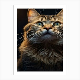 Portrait Of A Cat 1 Art Print