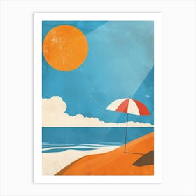 Day At The Beach 1 Art Print