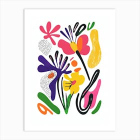 Abstract Floral Painting 10 Art Print