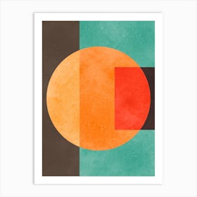 Color geometry in harmony 7 Art Print