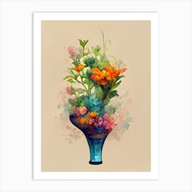 Bouquet Of Flowers Art Print