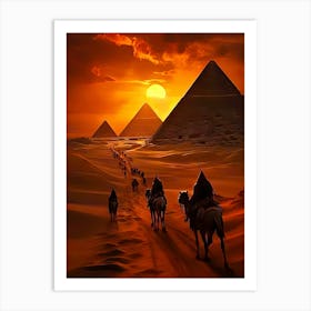 Egypt At Sunset Art Print