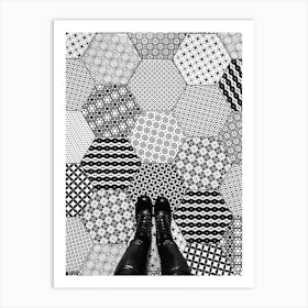 Hexagonal Floor Art Print