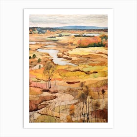 Autumn National Park Painting Cuyahoga Valley National Park Ohio Usa 3 Art Print