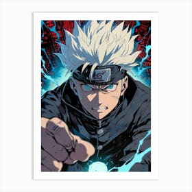 Satoru Gojo Jujutsu Kaisen Anime Manga 4 Art Print