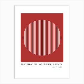 Bauhaus Red Exhibition 5 Art Print