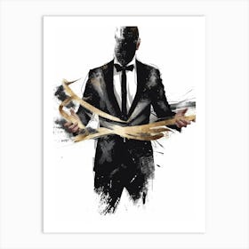 Man In Tuxedo Art Print