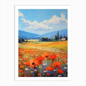 Poppies In The Meadow 7 Art Print