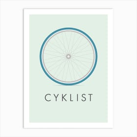 Cyklist by emerybloom Art Print