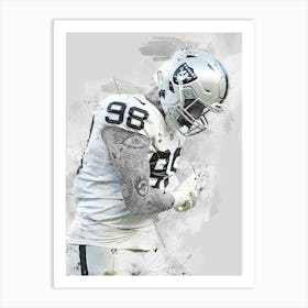 Maxx Crosby Las Vegas Raiders Art Print