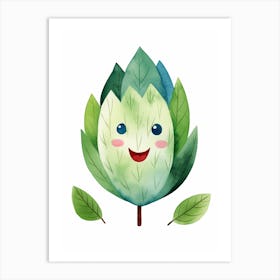 Friendly Kids Artichoke 2 Art Print