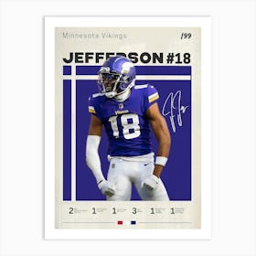 Justin Jefferson Art Print