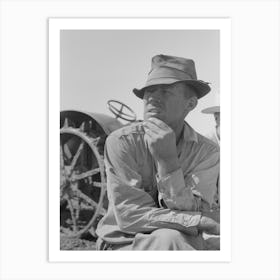 One Of The Davidson Brothers Who Own A Cooperative Well Made Possible By Fsa (Farm Security Administration) Loan Art Print