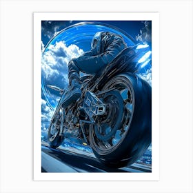 Futuristic Motorcycle Art Print