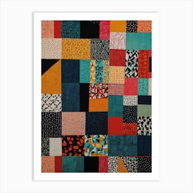 Quilted Patchwork Art Print