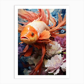 Aquatic Hypnosis Fish In A Dream Of Color Art Print