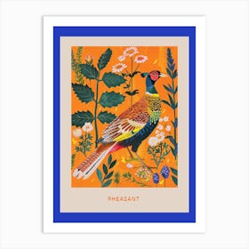 Spring Birds Poster Pheasant 1 Art Print