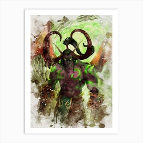 Illidan Stormrage World Of Warcraft 1 Art Print